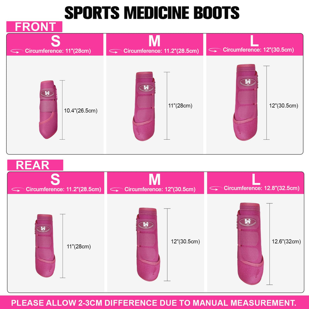 Horntack Botas Splint Raspberry cierre detalle con gancho y bucle duradero.