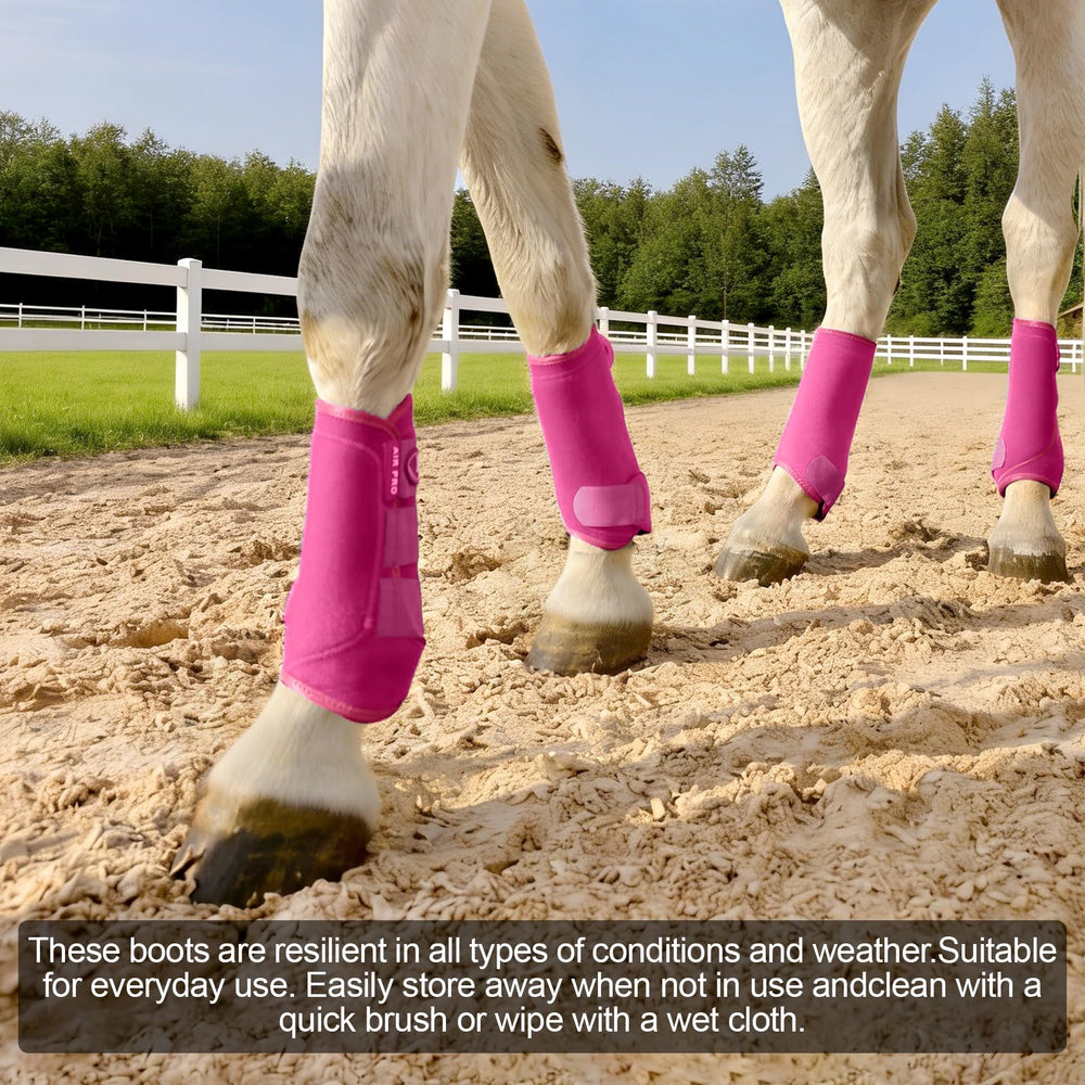 Horntack Botas Splint Raspberry protección de tendones durante movimientos intensos.