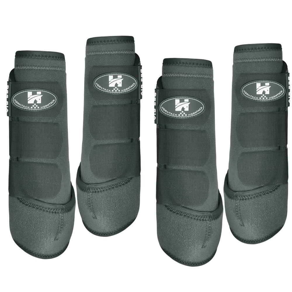 Horntack botas protectoras para tendones, protección y absorción de impactos en caballos.