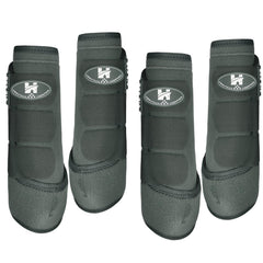 Horntack botas protectoras para tendones, protección y absorción de impactos en caballos.