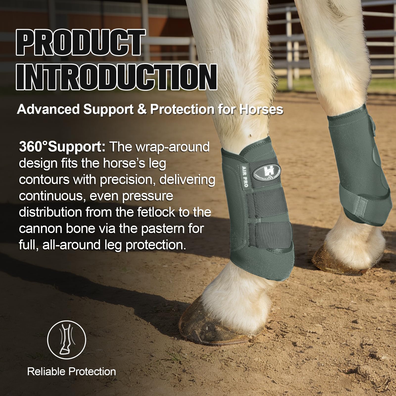 Horntack perforaciones para ventilación y liberación de calor en las botas.