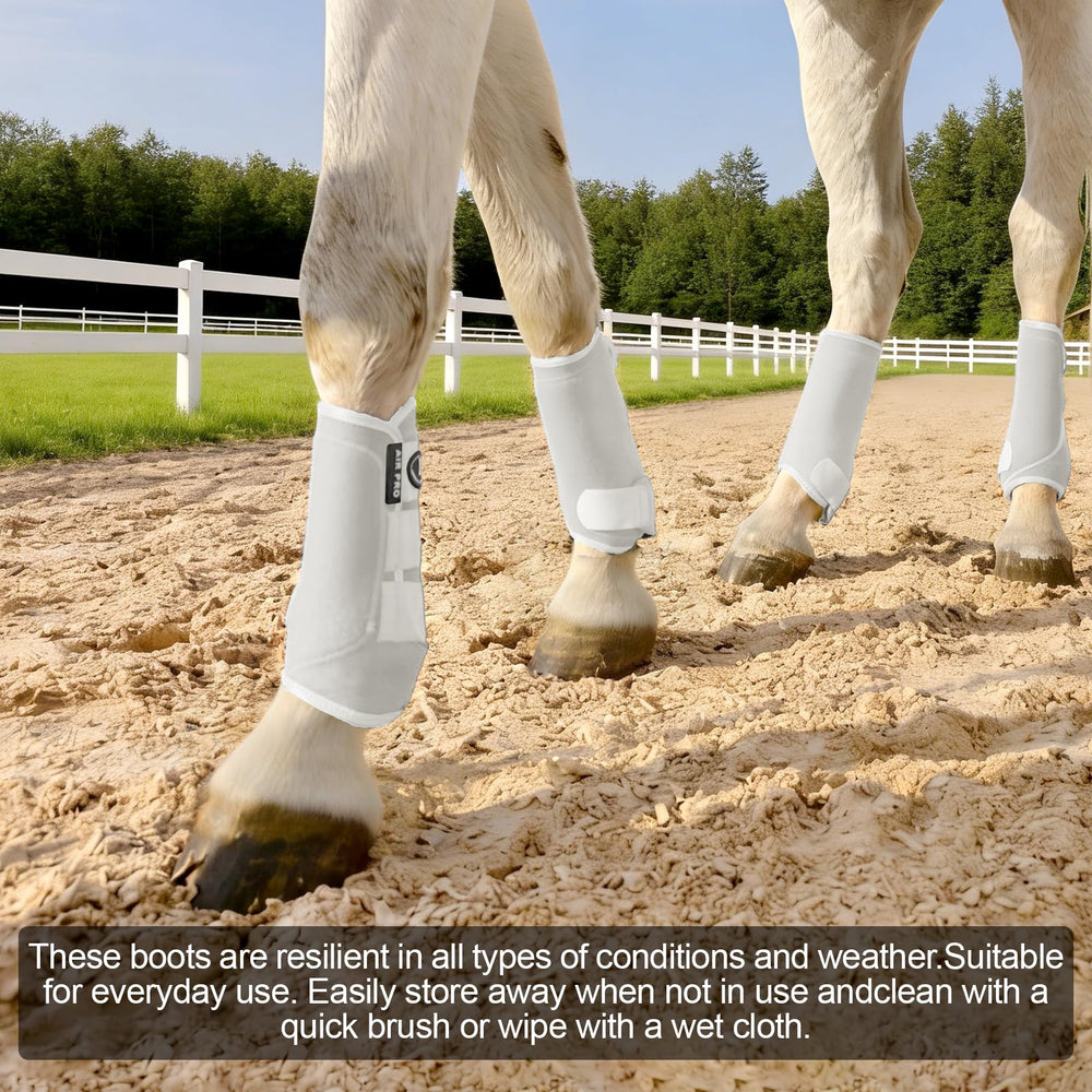 Uso en entrenamiento y transporte, protección confiable para las patas del caballo.