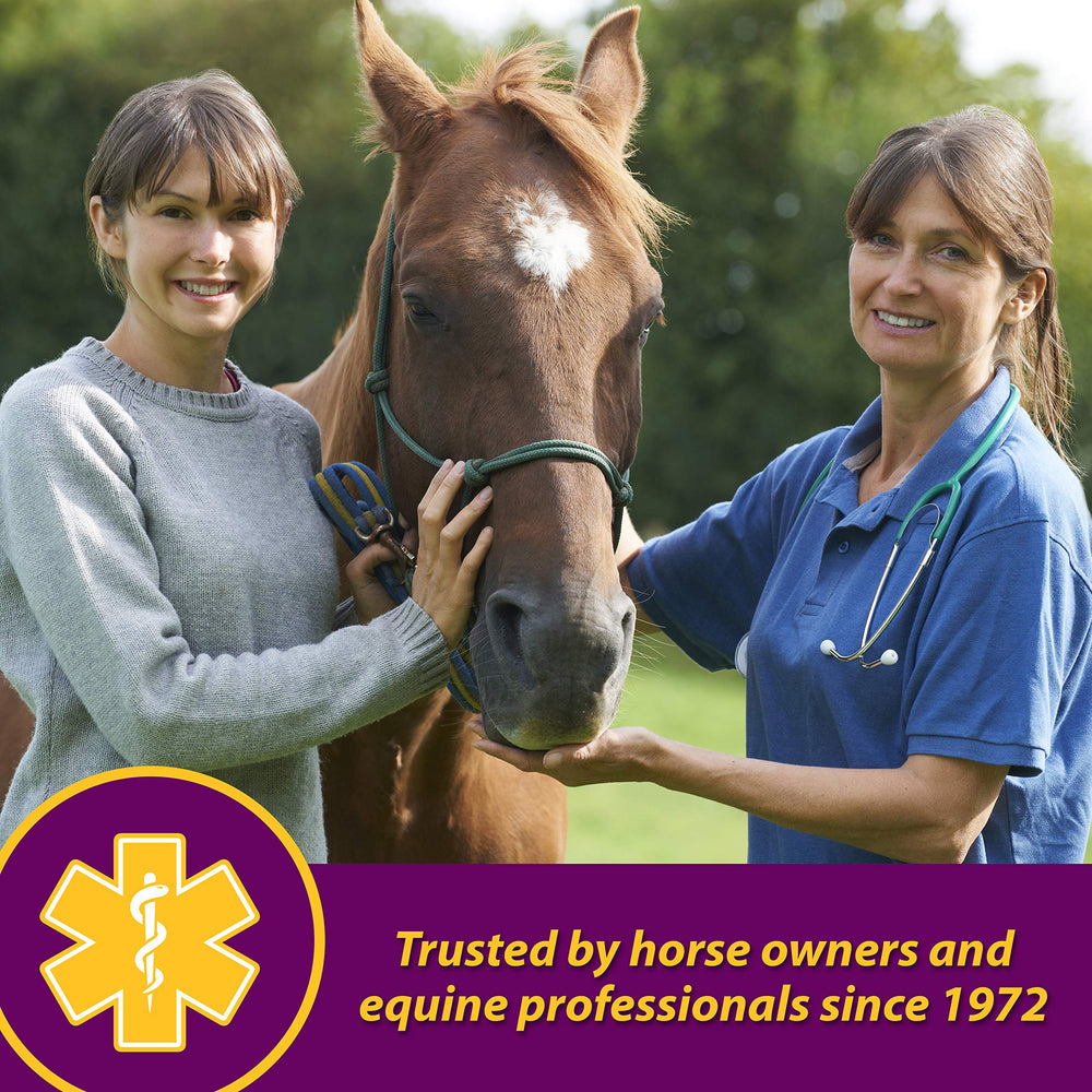 Horse Health Red Cell Pellets sabor-yuca facilita la aceptación en la alimentación diaria.