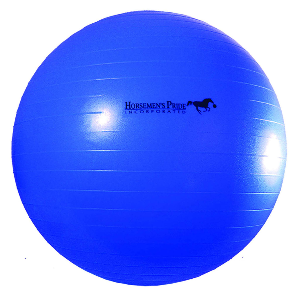 Bola mega azul de Horsemen's Pride de 30 pulgadas para entrenamiento equino.