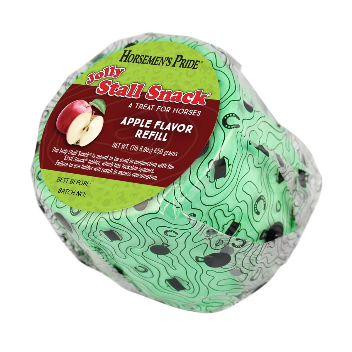 Golosinas de manzana Horsemen's Pride para establo, repuesto ideal para mantener ocupado al caballo.