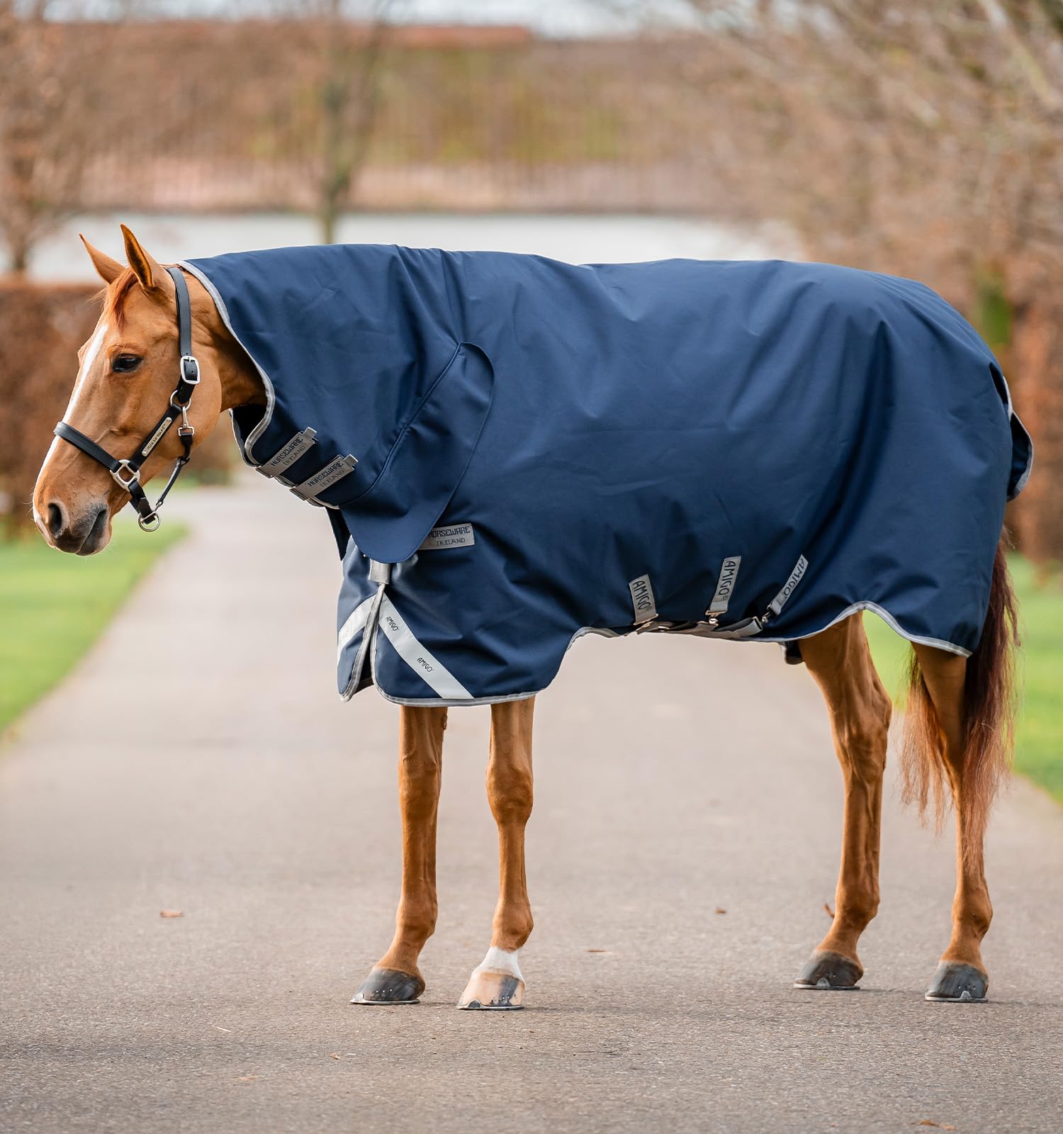Horseware Amigo 1200D forro antiestático: realza el brillo del pelaje.