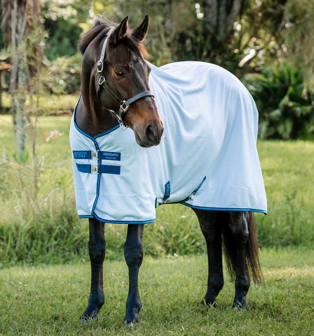 Horseware Amigo Bug Rug con malla resistente para protección y ventilación.