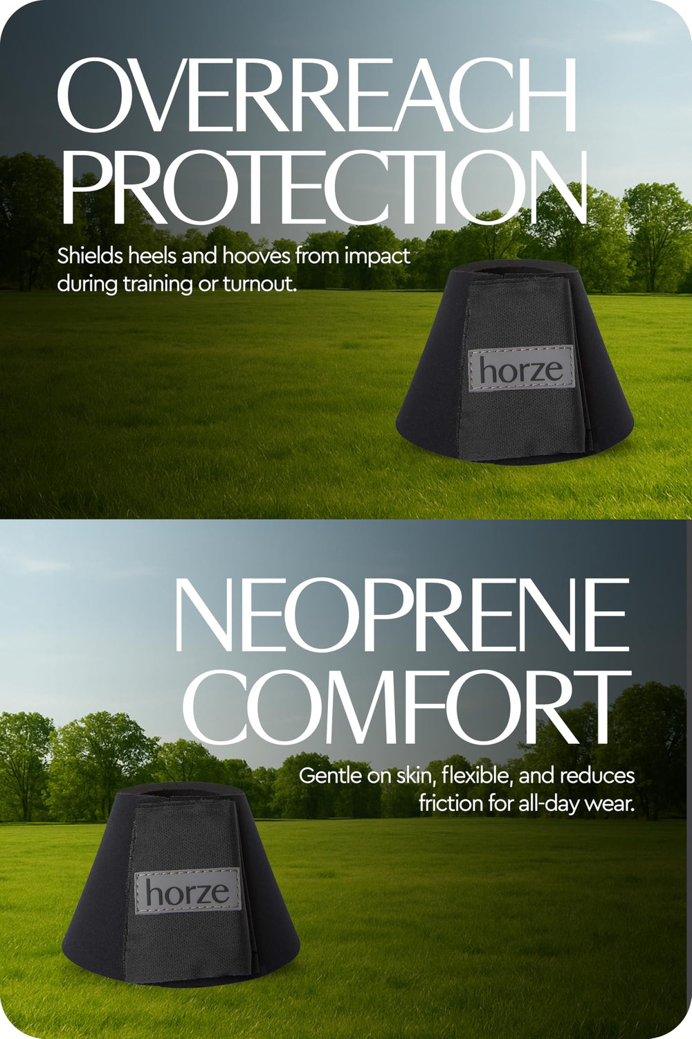 Confort de neopreno de HORZE Campanas para un ajuste suave