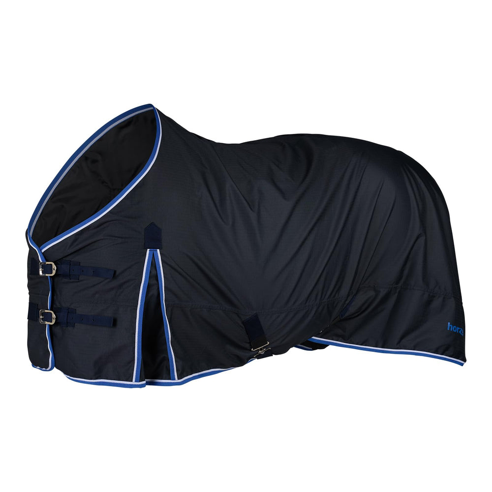 horze glasgow manta impermeable ligera, cierres delanteros para un ajuste seguro