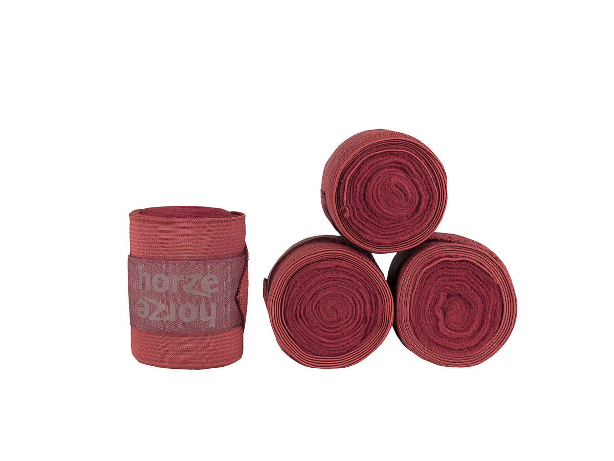 HORZE Nest 10' polo wraps: conjunto cuatro, soporte cómodo para entrenamiento.
