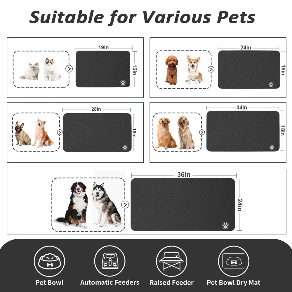 HotLive tapete para dos cuencos, perfecto para perros y gatos.