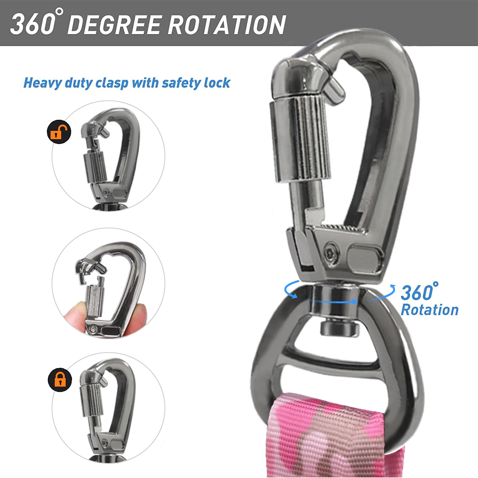 Attache 360° de Hotsky, évite les enchevêtrements et offre plus de liberté.