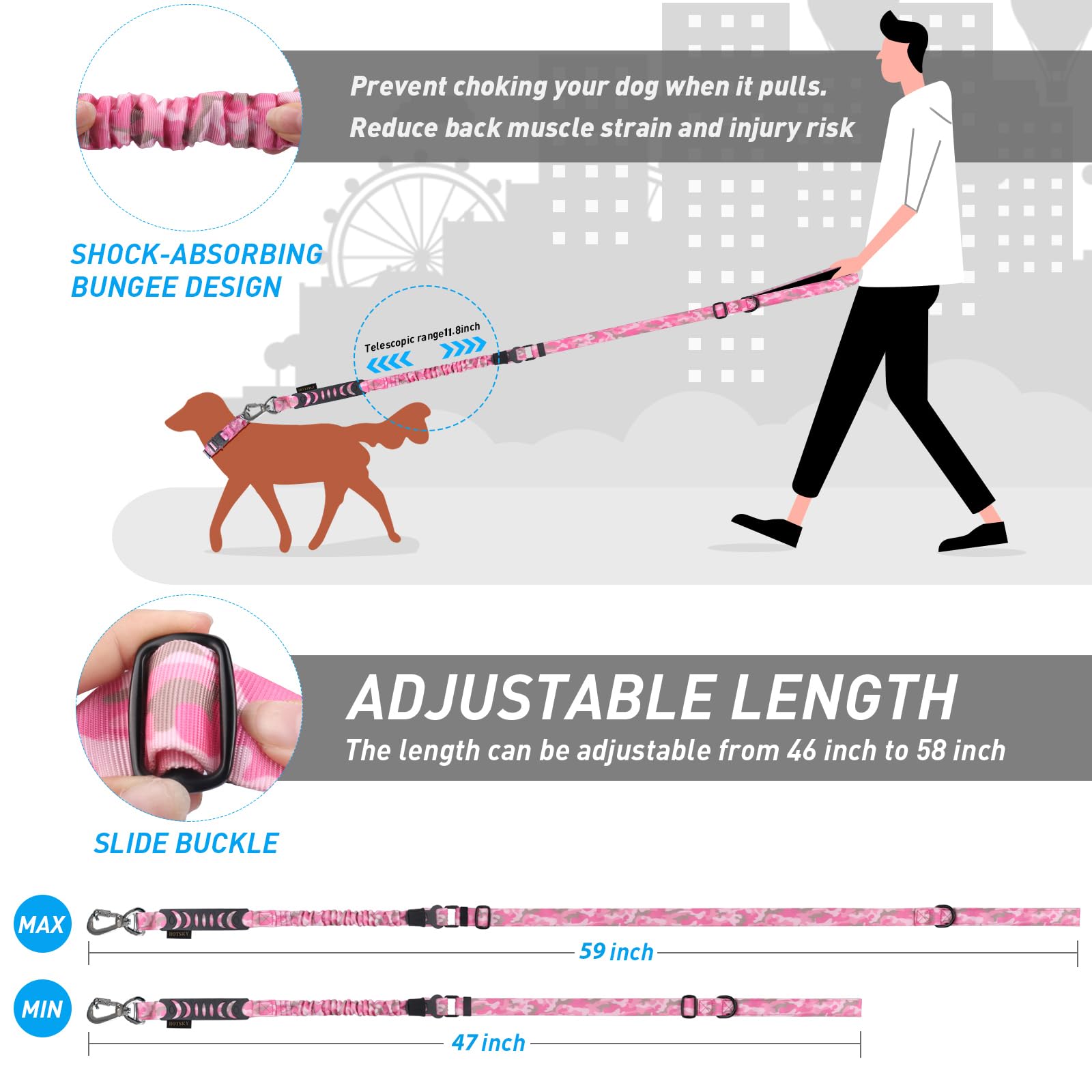 Ceinture voiture Hotsky, sécurité pour chien pendant les trajets.