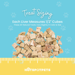 Hotspot Pets premio de entrenamiento en plato, sabor suave para mascotas.