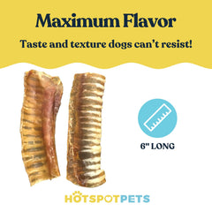 Higiene dental con tráquea de res para dientes más limpios de Hotspot Pets