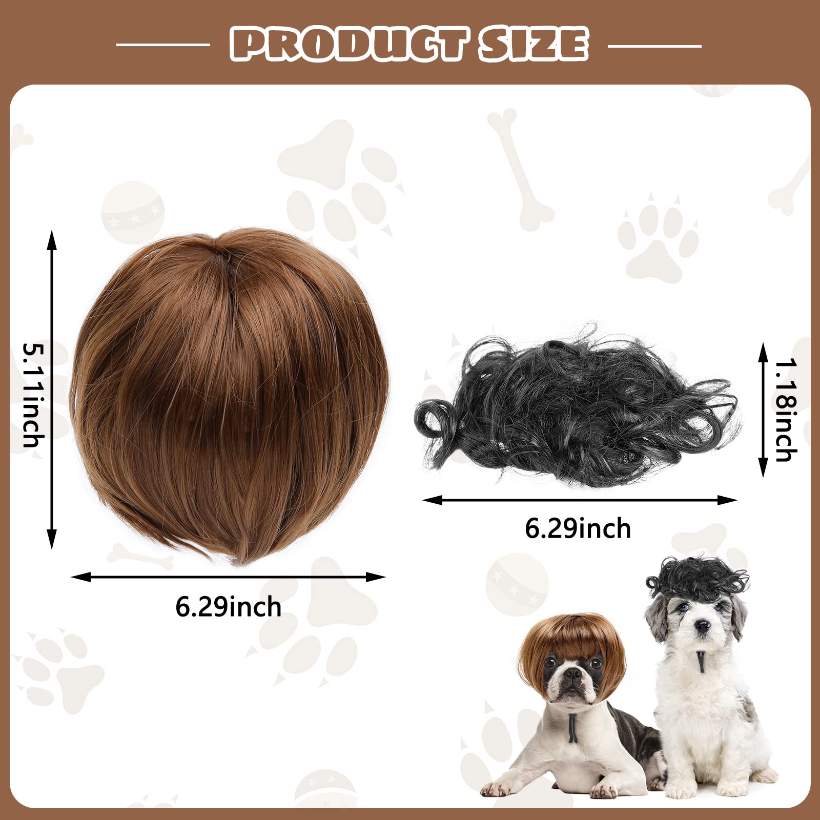 Accesorio HOWWFALY para pelo rizado, ajuste estable y cómodo para mascotas.