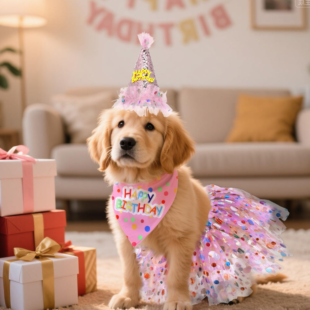 Paquete de cumpleaños para perro Hpmjz, listo para regalar.