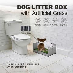 HQ4US 4LEGS: césped artificial olor neutro, cómodo para el perro