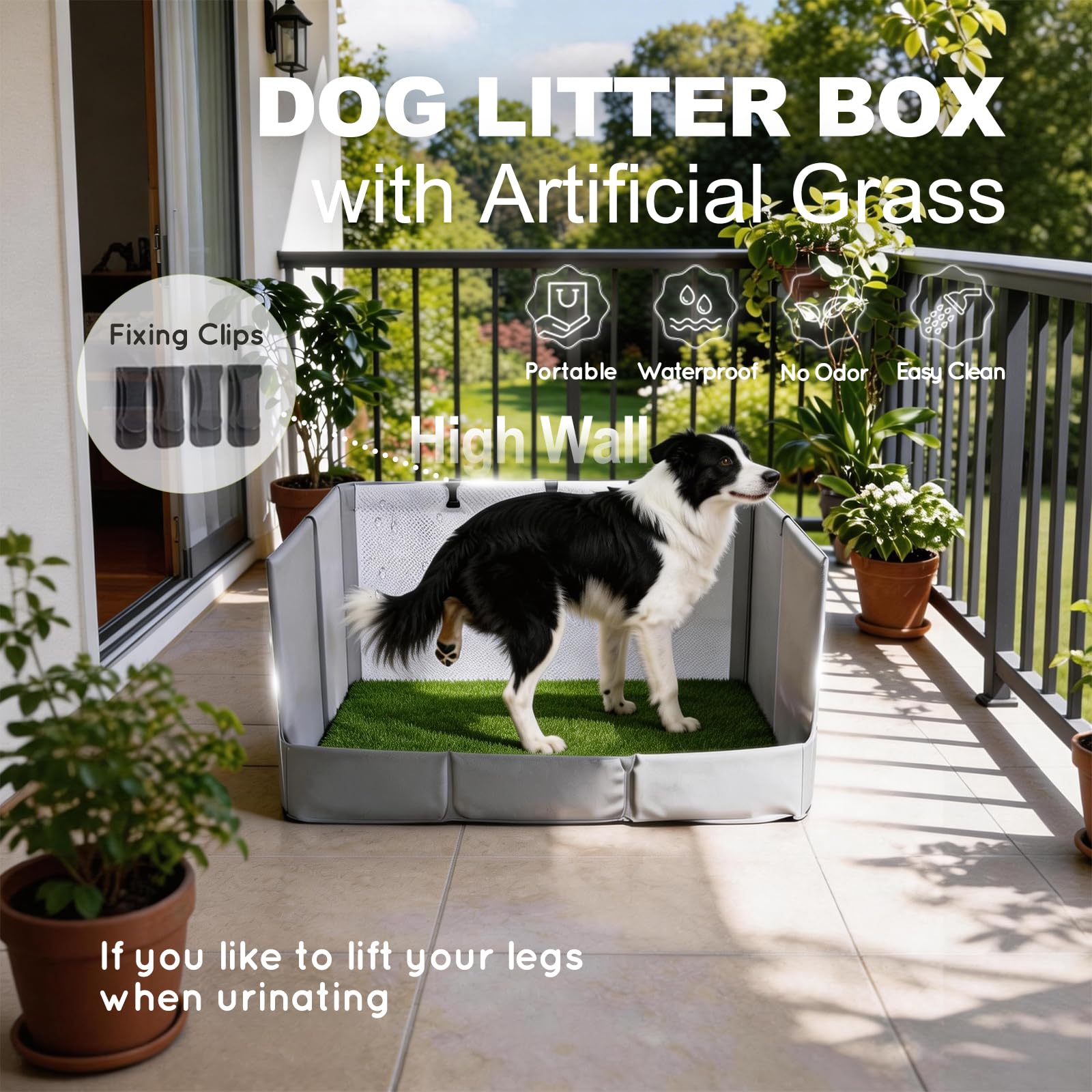 HQ4US 4LEGS pasto artificial, textura suave para la higiene diaria.