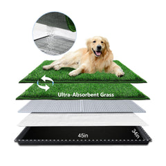HQ4US 4LEGS cesped artificial para perros grande, ideal para balcones y espacios interiores.