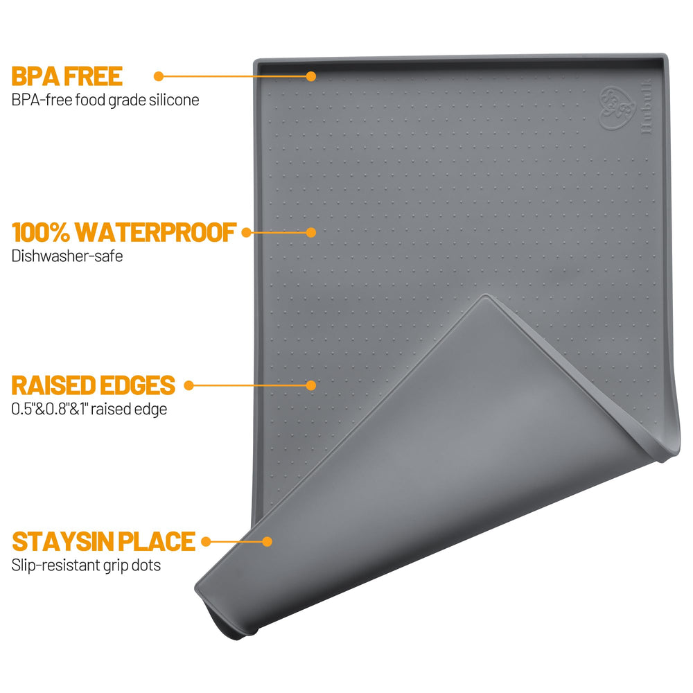 Hubulk Dog Feeding Mat en silicona grado alimentos para limpieza segura