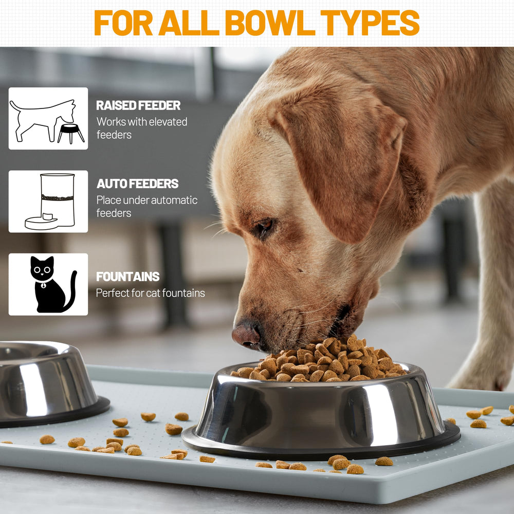 Hubulk tapis alimentaire chien couleur brume ajoute une touche élégante