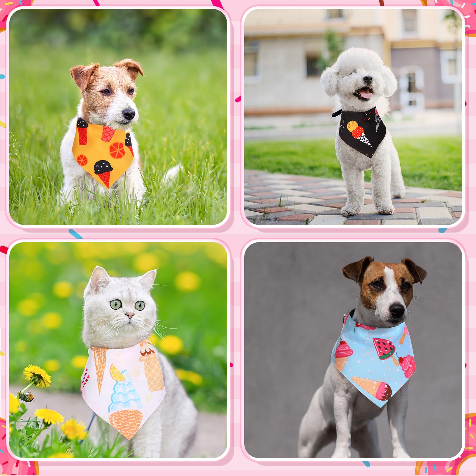 Bandana Huhumy colorida para paseo diario en verano.