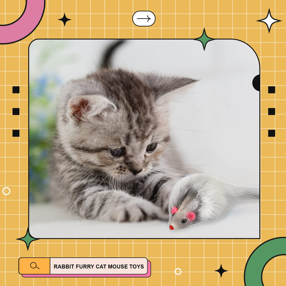 Hungdao ratón peludo interactivo para gatos, ideal para juegos en interiores cuando estás fuera.