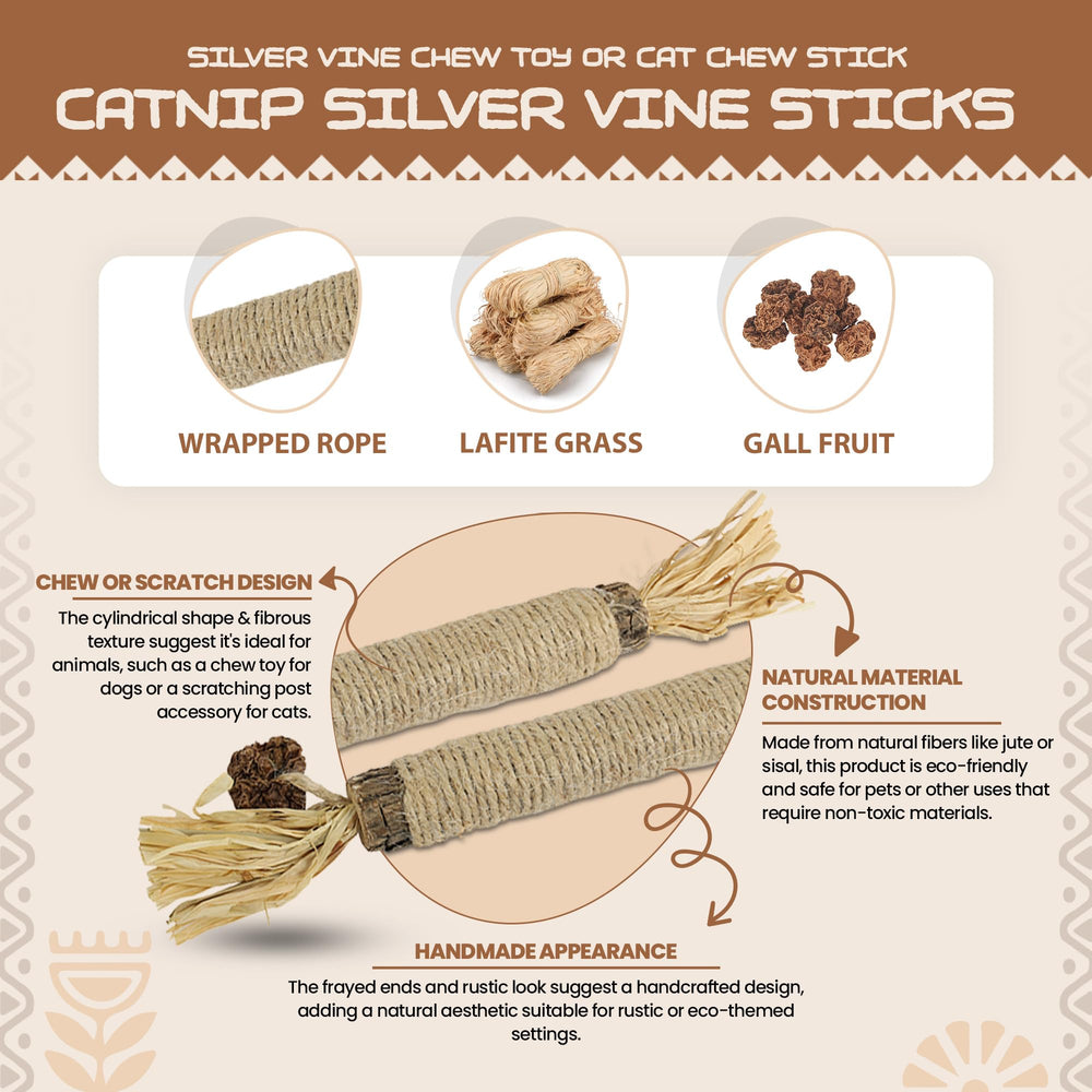 HUPA palitos Silvervine para uso en interiores de gatos