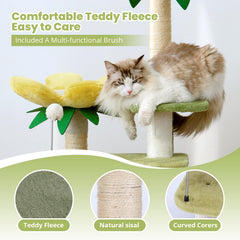 HYABI Arbol Gato Avocado base reforzada para mayor estabilidad en casa