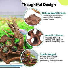 Decoración natural Hygger CO2 para acuario y reptiles