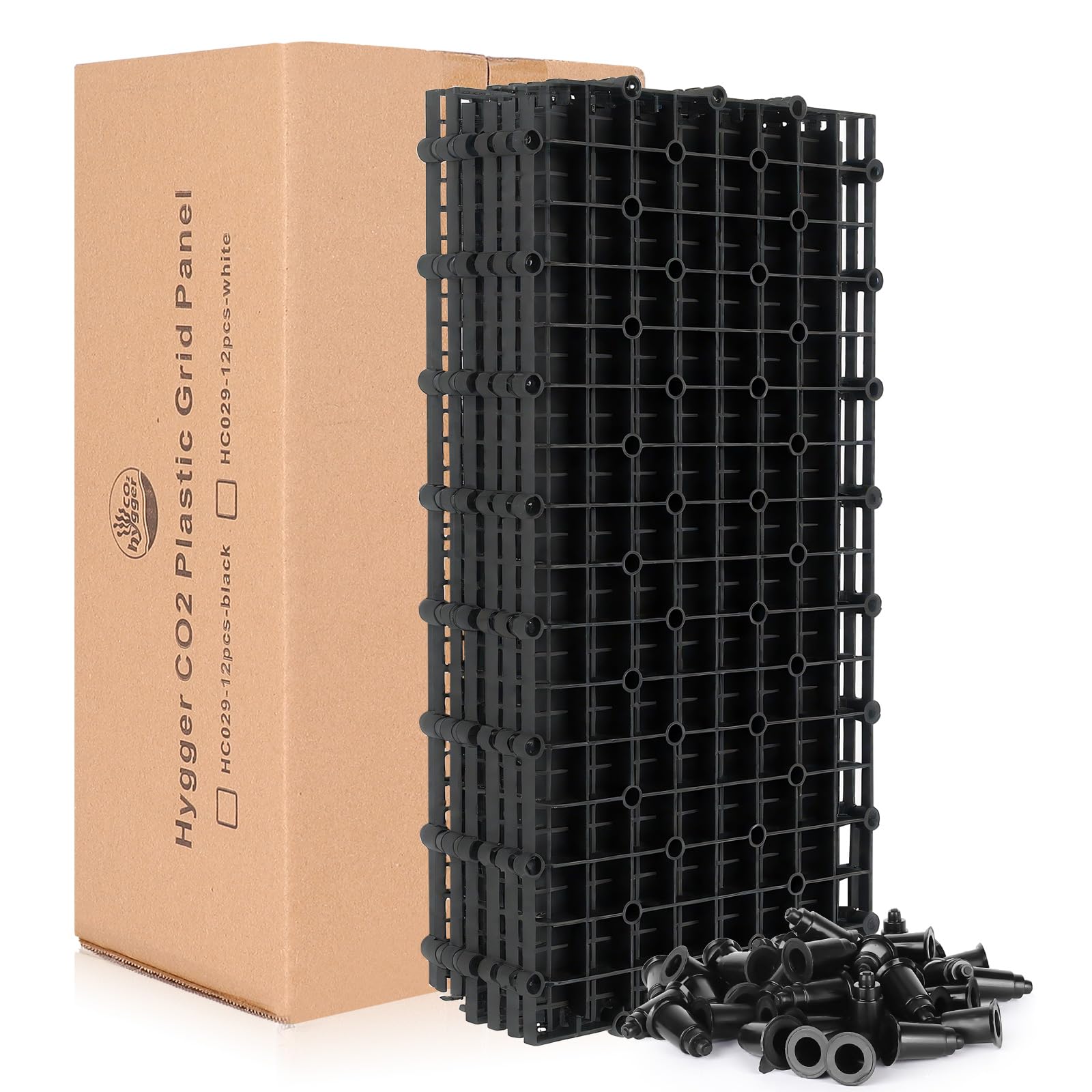 Rejilla negra Hygger CO2 para aquascaping y separación de medios.