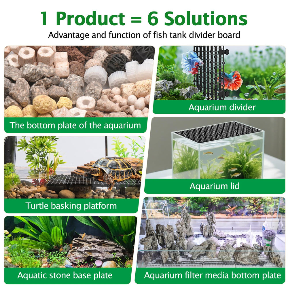 Usos múltiples Hygger CO2, divisor y base para filtración en acuario.