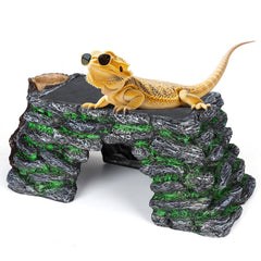 Hygger Zoo plataforma de braseo grande ideal para reptiles tomando el sol
