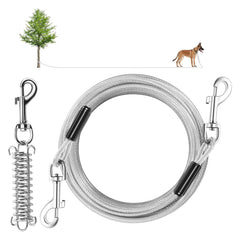 Cable Hyhjh para perros grandes con muelle desmontable, ideal para jardín.