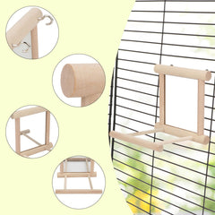 Hypeety percha de madera natural para trepar y ejercitarse