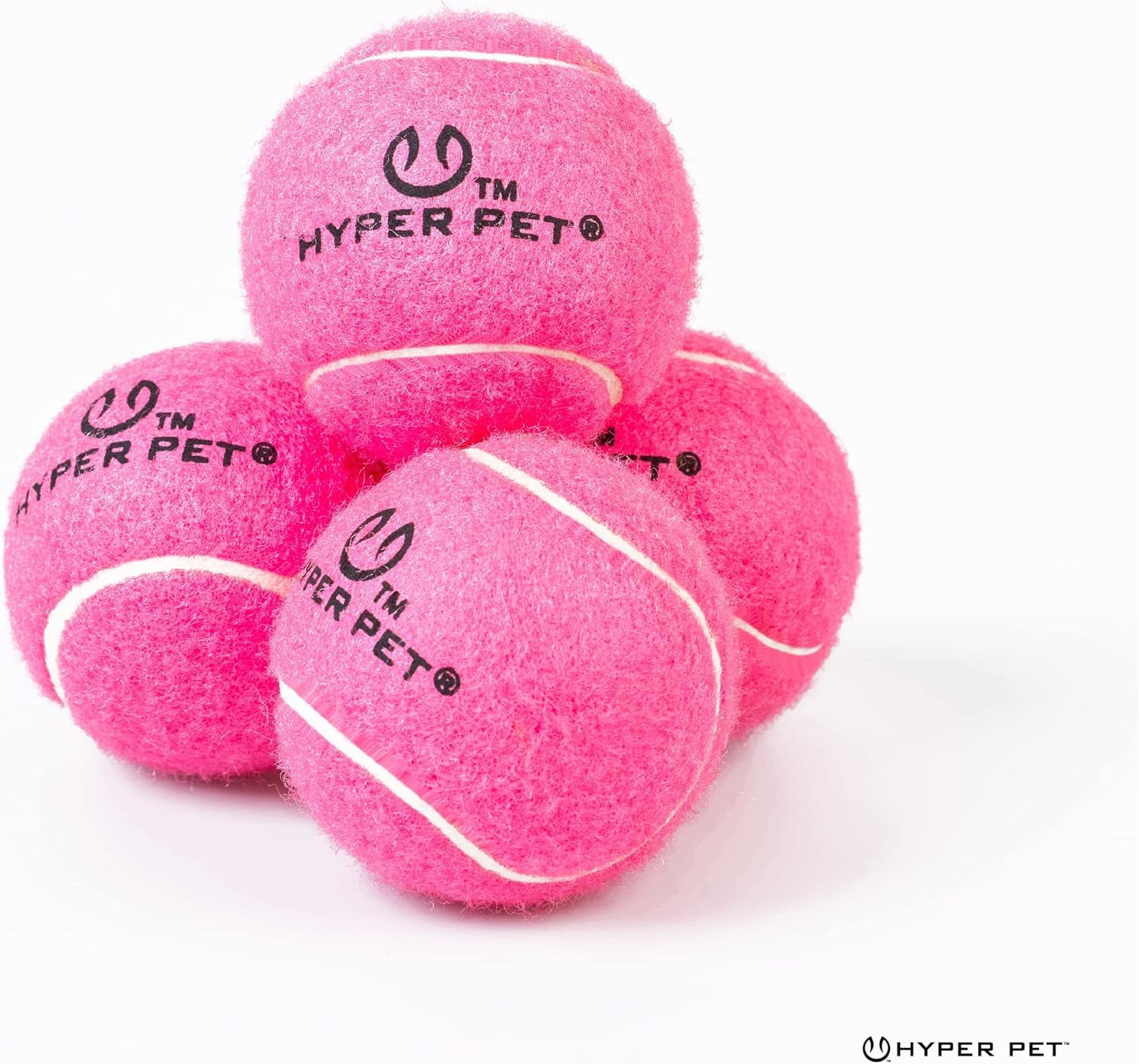 Hyper Pet mini tenis para perros; pack de 4 rosas para entrenamiento diario.