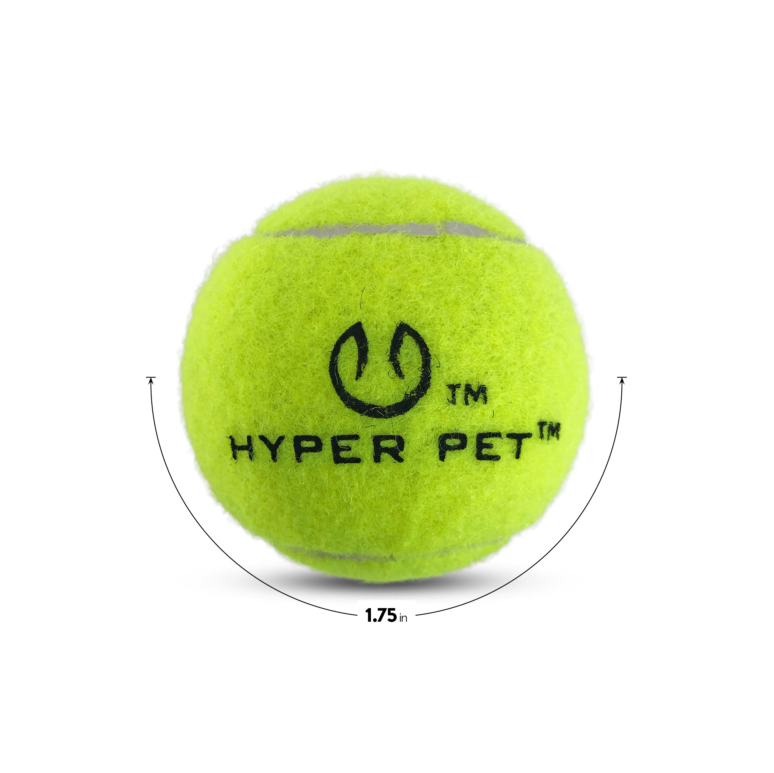 Hyper Pet bolas tenis mini verdes para perros, fáciles de localizar en césped y arbustos.