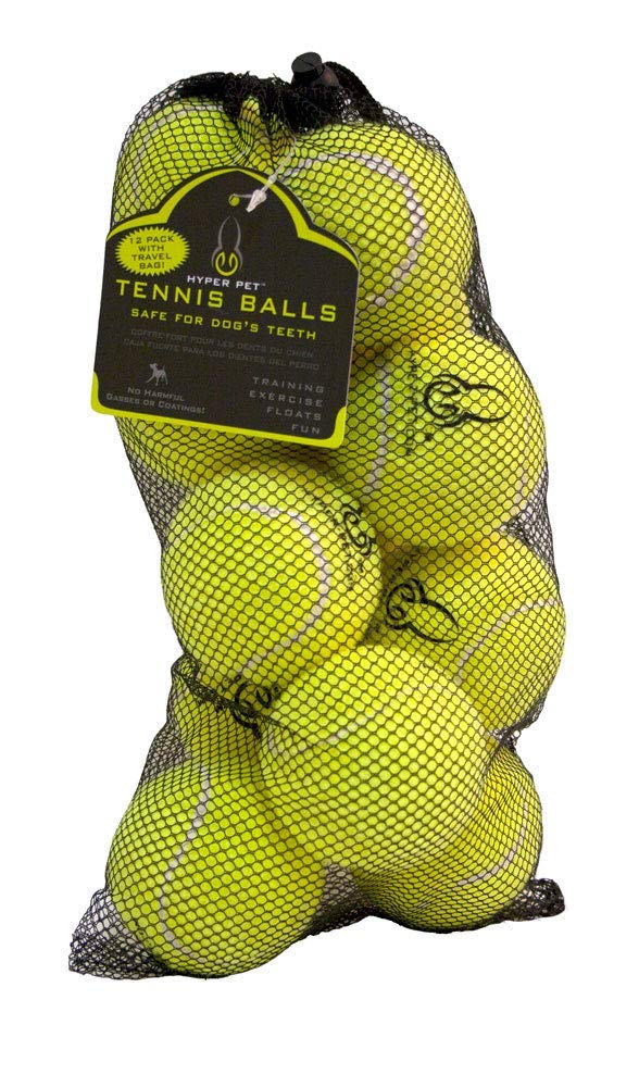 Hyper Pet bolas tenis para perros, color naranja para localización rápida.