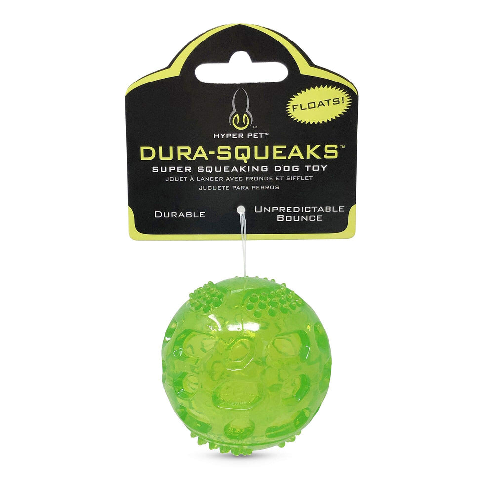 Hyper Pet DuraSqueak bola de 2,5 pulgadas flotante para juegos de búsqueda