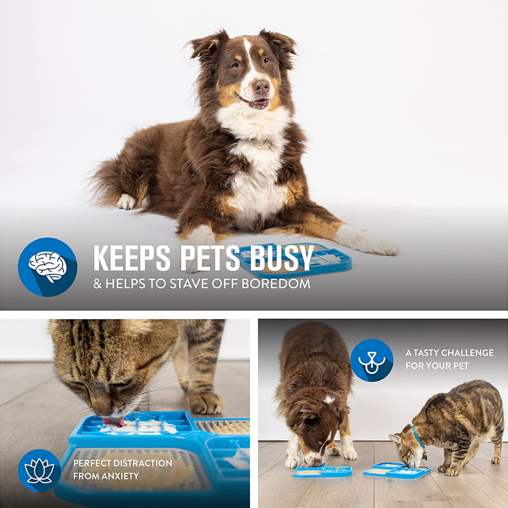 Tapete con diseño cuadrante Hyper Pet IQ Treat Lick Mat para control de porciones
