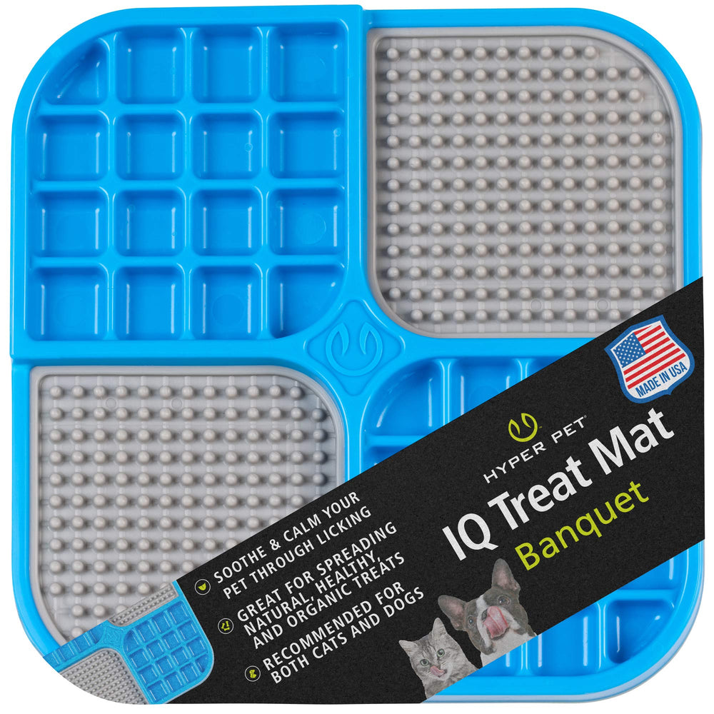 Hyper Pet IQ Treat Lick Mat para perros y gatos, entretenimiento diario y calma durante el día