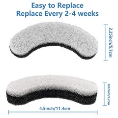 HZPOWEN pack 12 filtros para fuente de mascotas; mantenimiento sencillo