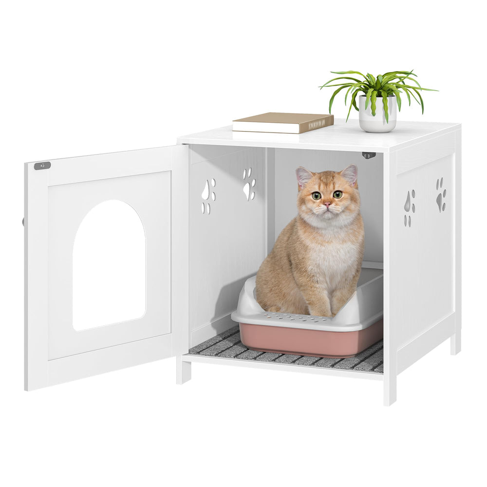 Hzuaneri interior espacioso para caja de arena y limpieza rápida.