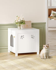 Hzuaneri superficie de madera blanca, elegante y funcional para sala.