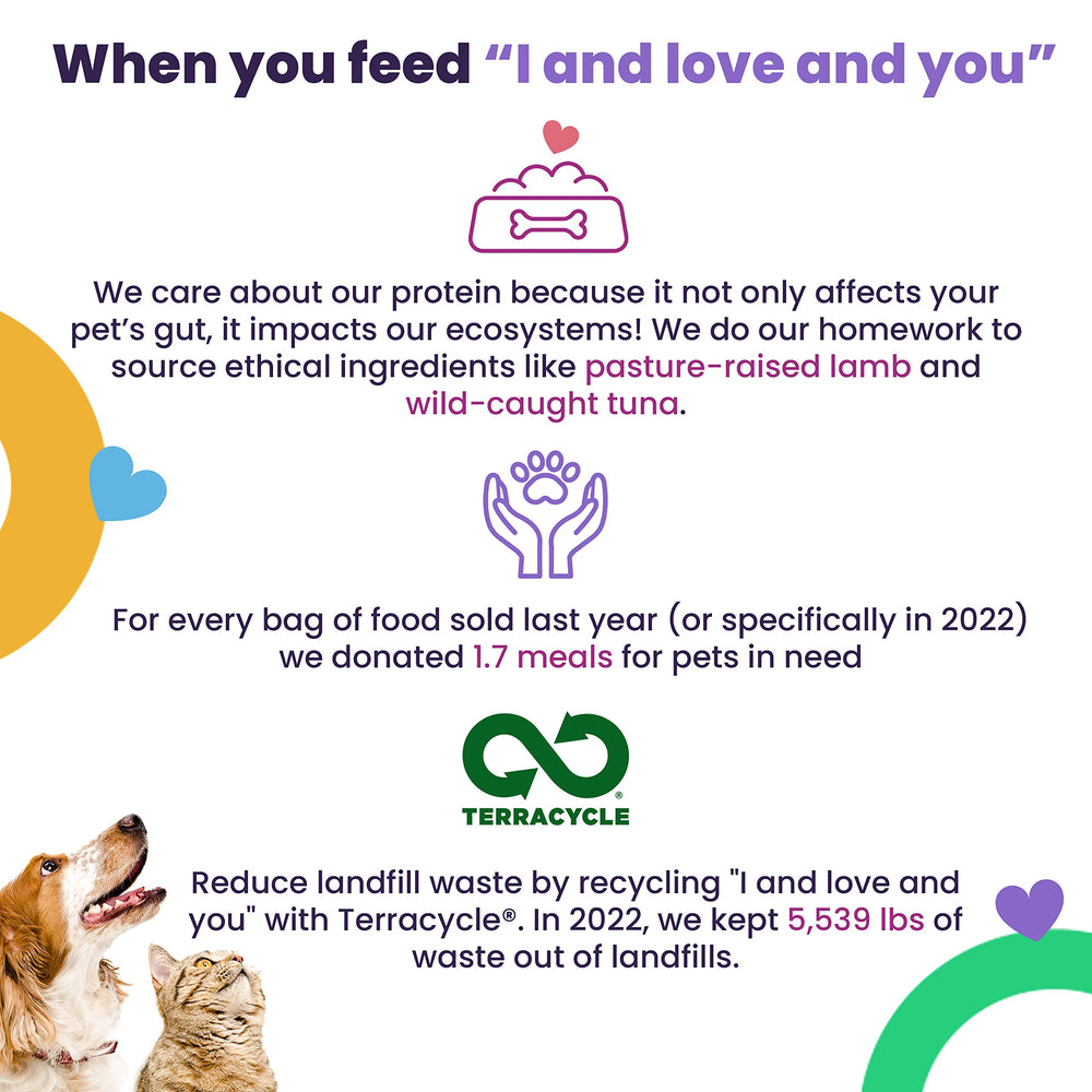 I and love and you Naked Essentials dieta holística, recomendada por nuestra veterinaria holística.