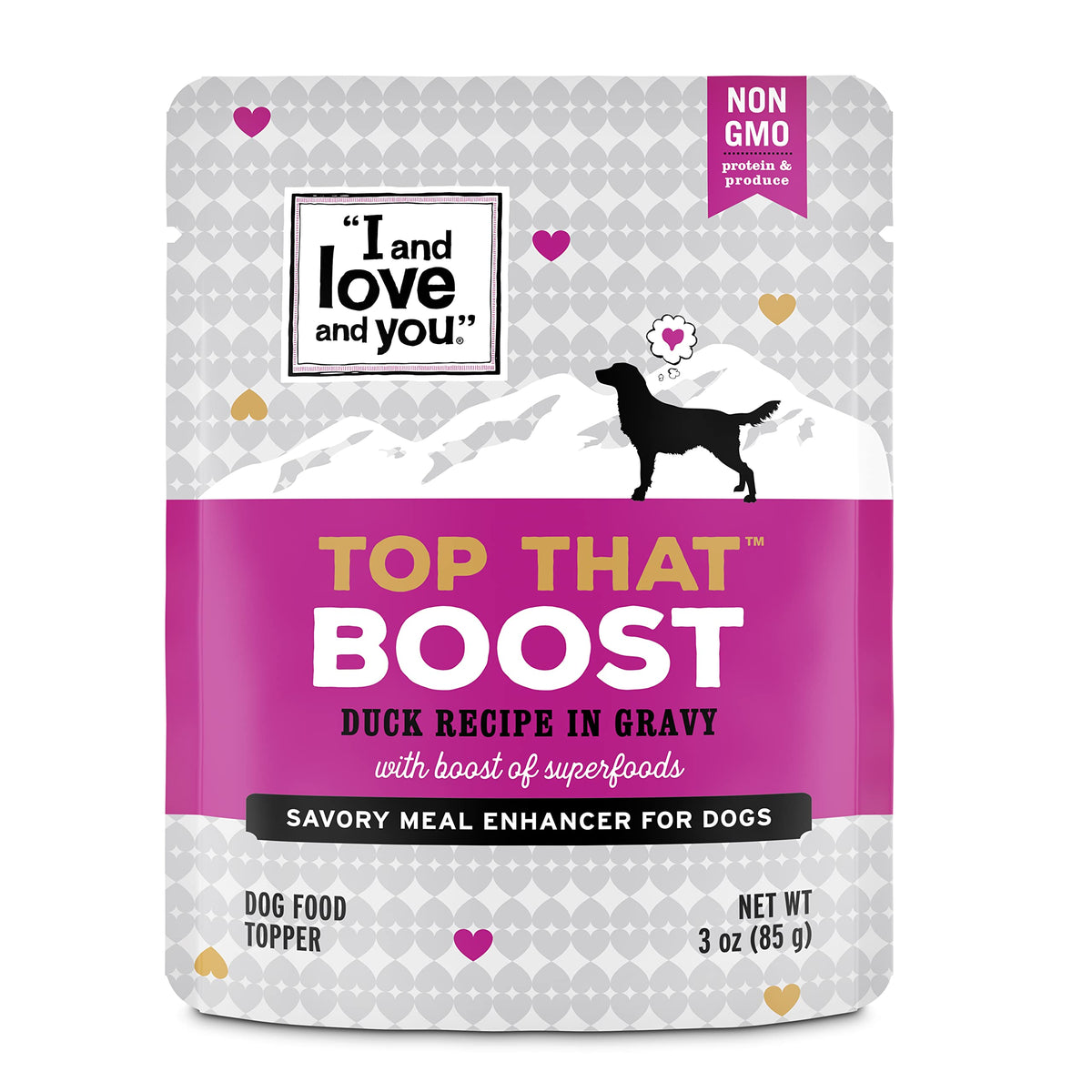 I and love and you Top That Boost: pato en salsa para mayor sabor y aceptación.