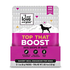 I and love and you Top That Boost: trozos de pato en salsa para textura atractiva.