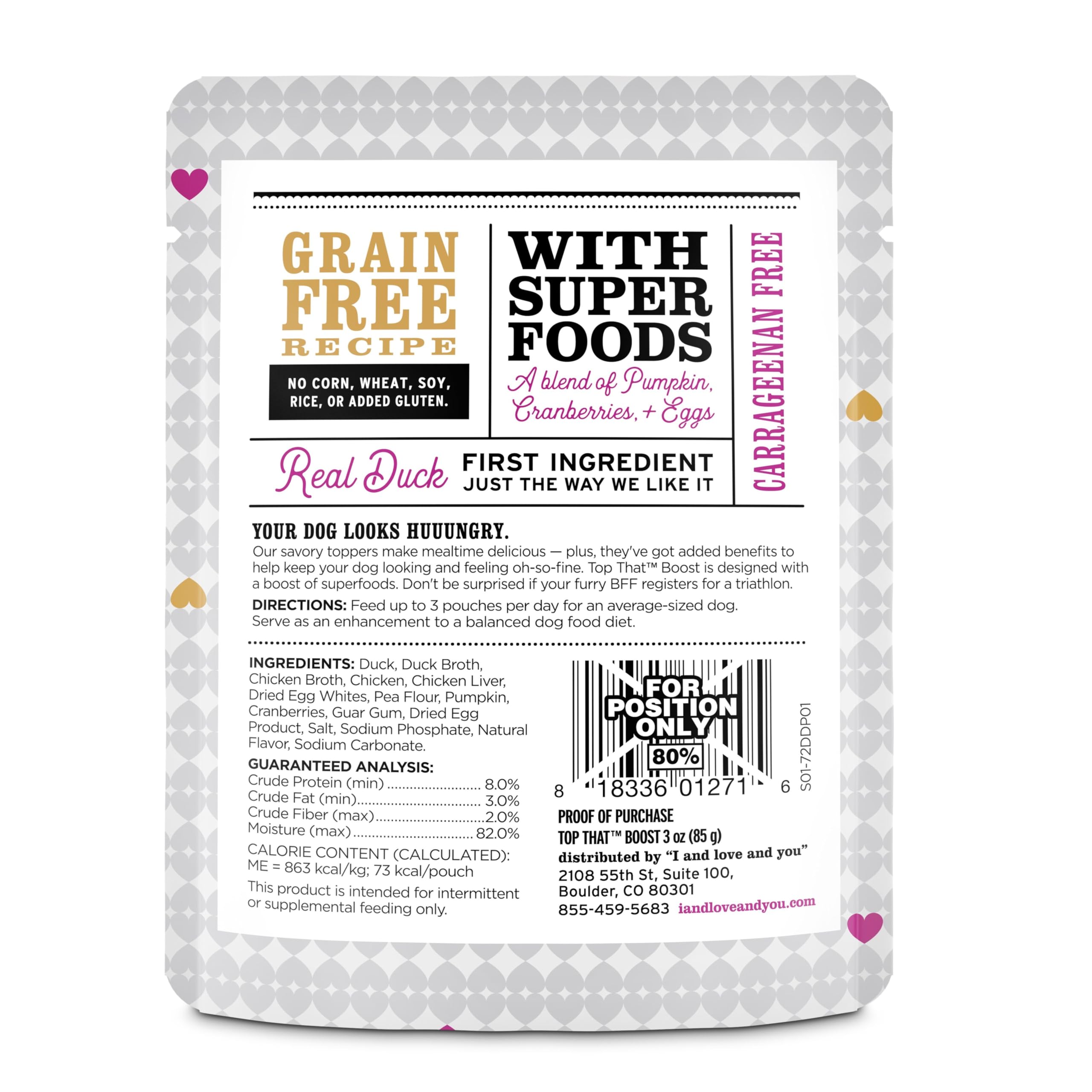 I and love and you Top That Boost: superalimentos con calabaza y arándanos para salud.