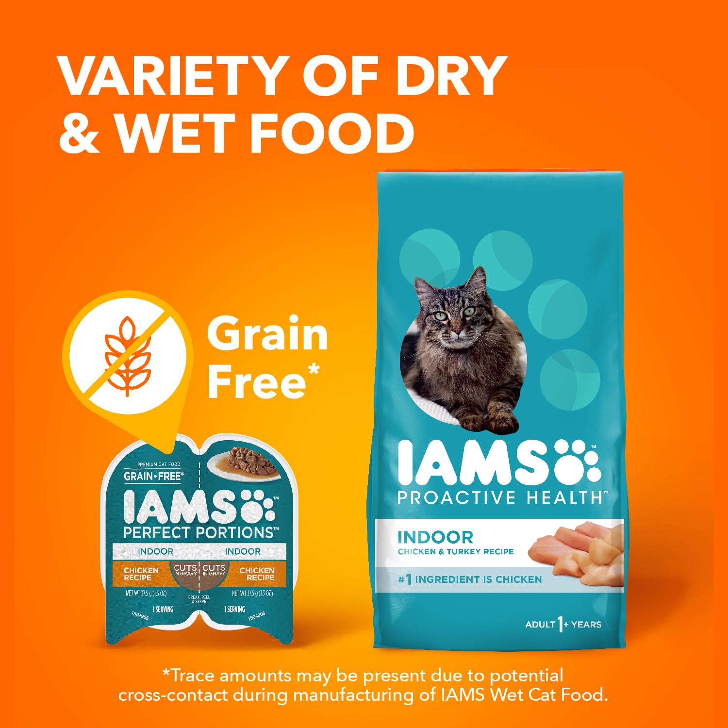 IAMS Perfect Portions: sin sabores artificiales para una opción natural.